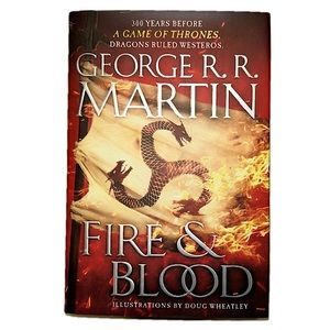 FIRE & BLOOD by George R.R. Martin 📚 Game of Thrones Hardcover Book Brand New
